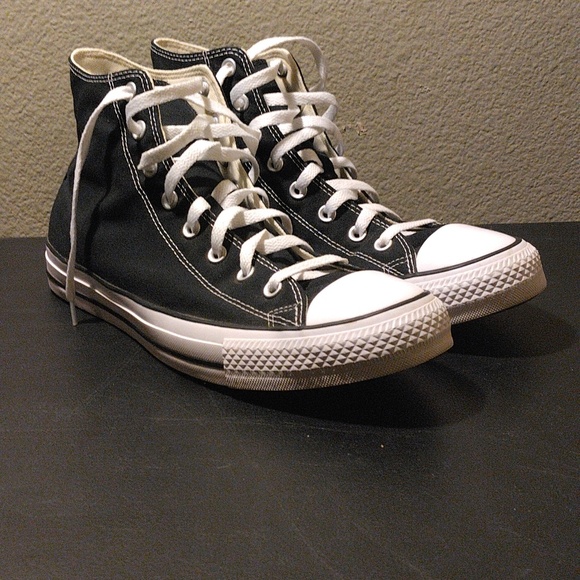 Converse Chuck Taylor All Star high tops black size 13 - Picture 1 of 6